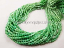 Chrysoprase Shaded Faceted Coin Beads